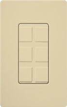 Lutron CA-6PF-IV Claro Field Customizable Multi Port Frame in Ivory