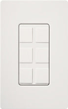 Lutron CA-6PF-WH Claro Field Customizable Multi Port Frame in White