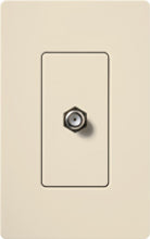 Lutron CA-CJH-LA Claro Single Cable Jack in Light Almond