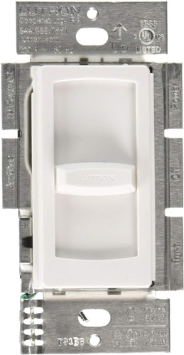 Lutron CTCL-150-WH Skylark Contour 150W Dimmable CFL or LED, 600W Incandescent/ Halogen Single Pole Dimmer in White