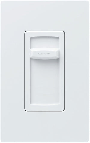 Lutron CTCL-150H-IV Skylark Contour 150W Dimmable CFL or LED, 600W Incandescent/ Halogen Single Pole Dimmer in Ivory