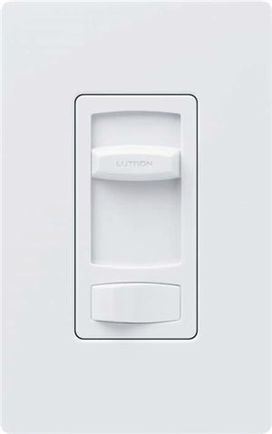 Lutron CTRP-253P-AL Skylark Contour 250W Dimmable LED or CFL, 500W Incandescent/Halogen, 500W ELVWith Halogen, Single Pole / 3-Way Reverse-Phase Dimmer in Almond