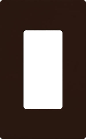 Lutron CW-1-BR Claro Screwless Wallplate 1 Gang in Brown