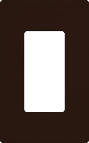 Lutron CW-1-BR Claro Screwless Wallplate 1 Gang in Brown