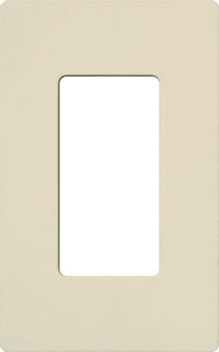 Lutron CW-1-LA Claro Screwless Wallplate 1 Gang in Light Almond