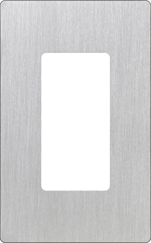 Lutron CW-1-SS Claro Screwless Wallplate 1 Gang in Stainless Steel