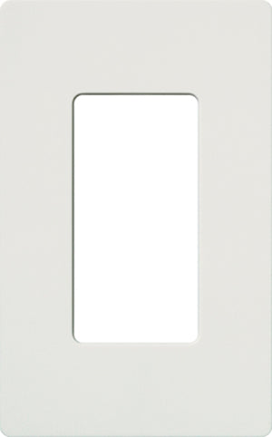 Lutron CW-1-WH Claro Screwless Wallplate 1 Gang in White