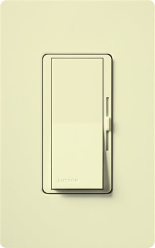 Lutron DV-600PH-AL Diva 600W Incandescent / Halogen Single Pole Dimmer in Almond