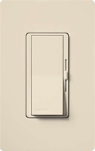 Lutron DV-603PH-LA Diva 600W Incandescent / Halogen 3-Way Dimmer in Light Almond