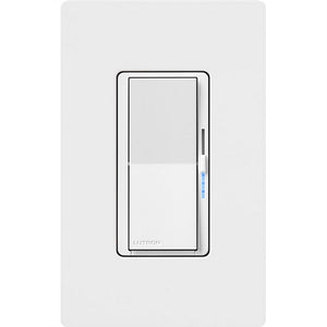 Lutron DVCLN-153P-WH Diva 600W Incandescent, 150W CFL or LED Single Pole / 3-Way Dimmer with Night Mode, in White