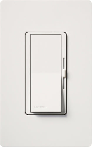 Lutron DVELV-300P-WH Diva 300W Electronic Low Voltage Single Pole Dimmer in White
