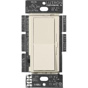Lutron DVSCCL-153P-PM Diva Satin 600W Incandescent, 150W CFL or LED Single Pole/ 3-Way Dimmer in Pumice