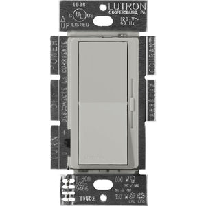 Lutron DVSCCL-253P-PB Diva Satin 600W Incandescent, 250W CFL or LED Single Pole / 3-Way Dimmer in Pebble