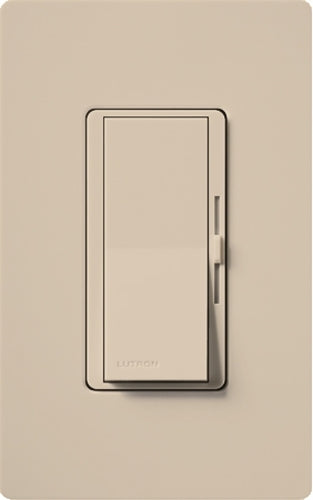 Lutron DVSCCL-253P-TP Diva Satin 600W Incandescent, 250W CFL or LED Single Pole / 3-Way Dimmer in Taupe