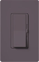 Lutron DVSCF-103P-PL Diva Satin 120V / 8A Fluorescent 3-Wire / Hi-Lume LED Single Pole / 3-Way Dimmer in Plum