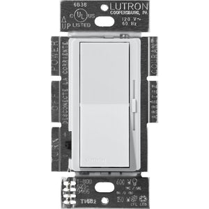 Lutron DVSCFSQ-LF-MI Diva 1.5 A Fan Speed ControlWith 1.0 A LED or CFL and 2.0 A Incandescent/Halogen Single Pole Switch in Mist