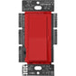 Lutron DVSCLV-103P-SR Diva Satin 1000VA, 800W Magnetic Low Voltage 3-Way Dimmer in Signal Red