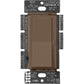 Lutron DVSCLV-600P-EP Diva Satin 600VA, 500W Magnetic Low Voltage Single Pole Dimmer in Espresso