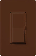 Lutron DVSCLV-603P-SI Diva Satin 600VA, 500W Magnetic Low Voltage 3-Way Dimmer in Sienna