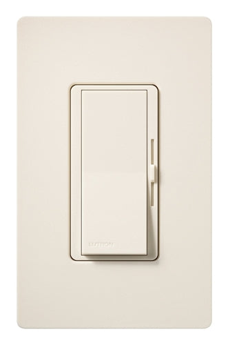 Lutron DVSCRP-253P-ES Diva 250W Dimmable LED or CFL, 500W Incandescent/Halogen, 500W ELVWith Halogen, Single Pole / 3-Way Reverse-Phase Dimmer in Eggshell