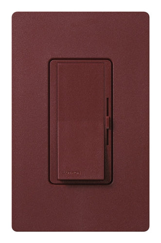 Lutron DVSCRP-253P-MR Diva 250W Dimmable LED or CFL, 500W Incandescent/Halogen, 500W ELVWith Halogen, Single Pole / 3-Way Reverse-Phase Dimmer in Merlot
