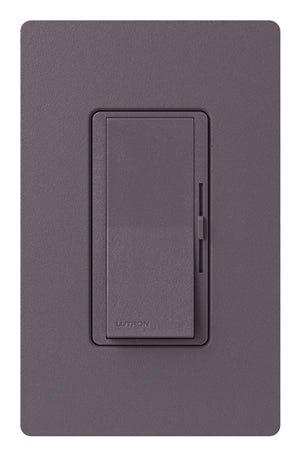Lutron DVSCRP-253P-PL Diva 250W Dimmable LED or CFL, 500W Incandescent/Halogen, 500W ELVWith Halogen, Single Pole / 3-Way Reverse-Phase Dimmer in Plum