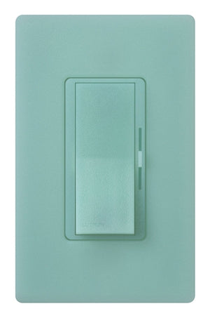 Lutron DVSCRP-253P-SG Diva 250W Dimmable LED or CFL, 500W Incandescent/Halogen, 500W ELVWith Halogen, Single Pole / 3-Way Reverse-Phase Dimmer in Seaglass