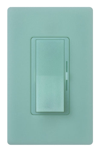 Lutron DVSCRP-253P-SG Diva 250W Dimmable LED or CFL, 500W Incandescent/Halogen, 500W ELVWith Halogen, Single Pole / 3-Way Reverse-Phase Dimmer in Seaglass