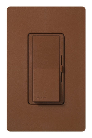 Lutron DVSCRP-253P-SI Diva 250W Dimmable LED or CFL, 500W Incandescent/Halogen, 500W ELVWith Halogen, Single Pole / 3-Way Reverse-Phase Dimmer in Sienna