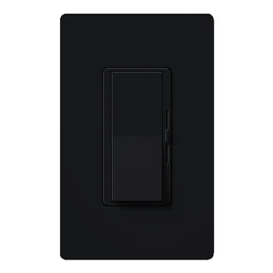 Lutron DVW-603PH-BL Diva 600W Incandescent / Halogen 3-Way Dimmer with Wallplate in Black