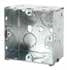 Lutron EBB-1-SQ HomeWorks QS Wired International seeTouch Square Metal Wallbox