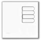 Lutron EGRX-4B-BL European 4-Button Wallstation for Grafik Eye 3000 System in Black