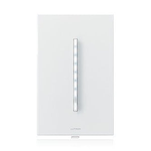 Lutron GTJ-5NEM-WH Grafik T RF Technology 500W Electronic Low Voltage/ Incandescent/ Halogen, 250W LED, 300W MLV, 400VA Fluorescent/ Lutron Hi-Lume A-Series LTE LED Driver, Neutral Wire Required, Single Pole / Multi Location Dimmer, in White