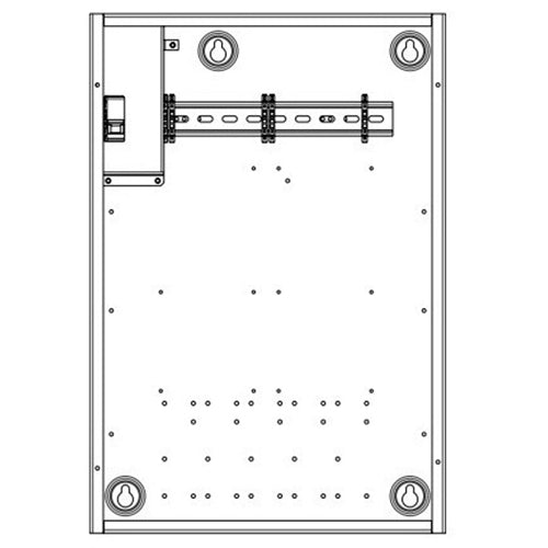 Lutron HQ-LV21-120 HomeWorks QS 21-inch Low-Voltage Enclosure