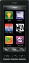 Lutron HQ-W-DK420-BL HomeWorks QS Dynamic Wired Only Keypad, in Black