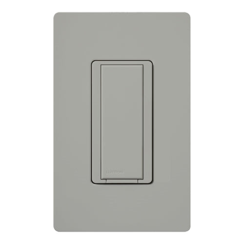 Lutron HQA-RS-277-GR HomeWorks QS RF Maestro 277V Companion Remote Switch for Use With -8S-DV Only, Matte Finish, Gray