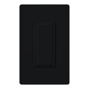 Lutron HQA-RS-BL HomeWorks QS RF Maestro 120V Companion Remote Switch for Multi-Location Installations, Matte Finish, Black