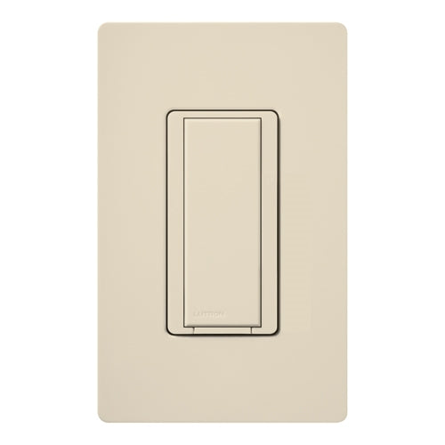 Lutron HQA-RS-LA HomeWorks QS RF Maestro 120V Companion Remote Switch for Multi-Location Installations, Matte Finish, Light Almond