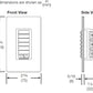 Lutron HQD-RD-BL HomeWorks QS Remote Dimmer for Multi-Location Installations, in Black