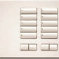 Lutron HQR-T10CRL-SW HomeWorks QS RF seeTouch 10-Button with Column Raise/Lower Tabletop Keypad, Snow