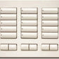 Lutron HQR-T15CRL-SW HomeWorks QS RF seeTouch 15-Button with Column Raise/Lower Tabletop Keypad, Snow