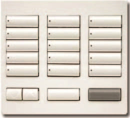 Lutron HQR-T15RL-MN HomeWorks QS RF seeTouch 15-Button with Master On/Off and Raise/Lower Tabletop Keypad, Midnight