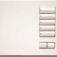 Lutron HQR-T5CRL-SW HomeWorks QS RF seeTouch 5-Button with Column Raise/Lower Tabletop Keypad, Snow