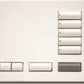 Lutron HQR-T5RL-SW HomeWorks QS RF seeTouch 5-Button with Master On/Off and Raise/Lower Tabletop Keypad, Snow