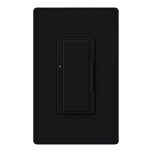 Lutron HQRA-6CL-BL HomeWorks QS RF Maestro 600W Incandescent/Halogen/MLV or 150W CFL/LED Single/Multi-Location Two-Wire Dimmer, Matte Finish, Black