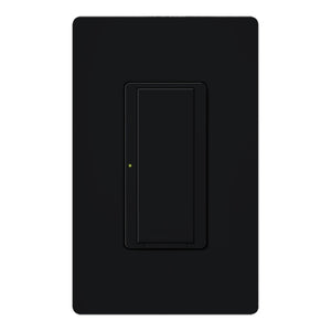 Lutron HQRA-8ANS-BL HomeWorks QS RF Maestro 8A Lighting or 5.8A Motor Neutral Wire Single/Multi-Location Electronic Switch, Matte Finish, Black