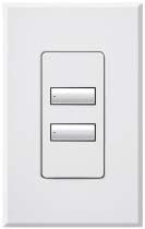 Lutron HQRA-W2BS-BE HomeWorks QS RF seeTouch Architectural 2-Button Keypad, Matte Finish, in Beige