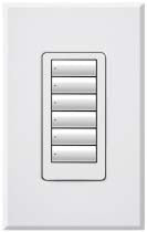 Lutron HQRA-W6B-LA HomeWorks QS RF seeTouch Architectural 6-Button Keypad, Matte Finish, in Light Almond