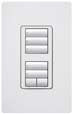 Lutron HQRD-H1RLD-BL HomeWorks QS Dual Group RF Hybrid seeTouch Keypad with Raise/Lower Keypad and 450W Neutral Optional Dimmer, in Black