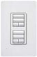 Lutron HQRD-H2RLD-DS HomeWorks QS Dual Group RF Hybrid seeTouch Keypad with Dual Raise/Lower Keypad and 450W Neutral Optional Dimmer, in Desert Stone